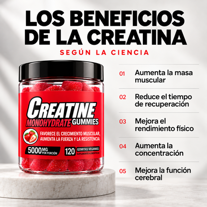 CREATINA MONOHIDRATO EN GOMINOLAS : TÓMALA CADA DÍA SIN COMPLICACIONES