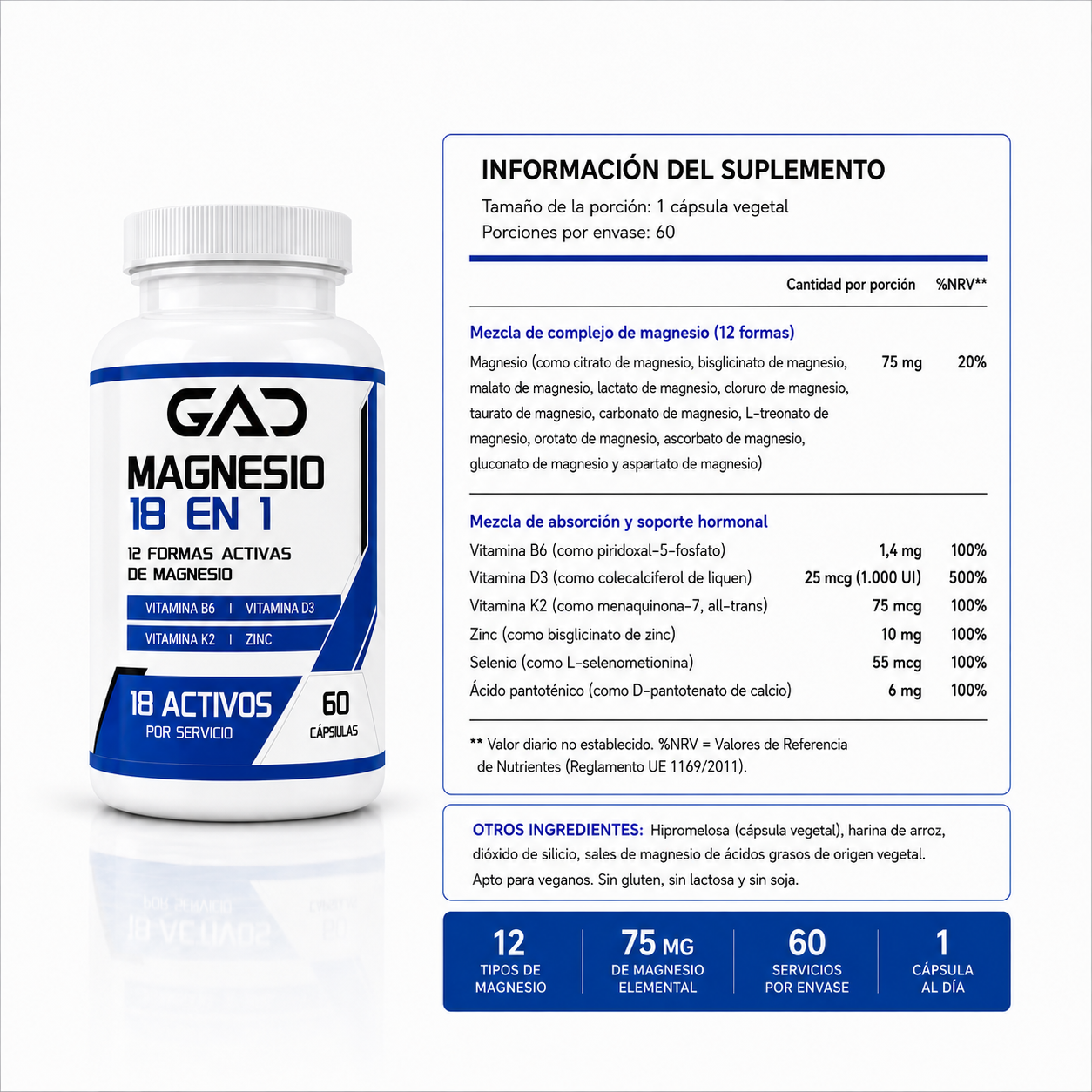 GAD Magnesio 18 en 1   -    RECUPERA TU TESTOSTERONA SIN IMPORTAR TU EDAD